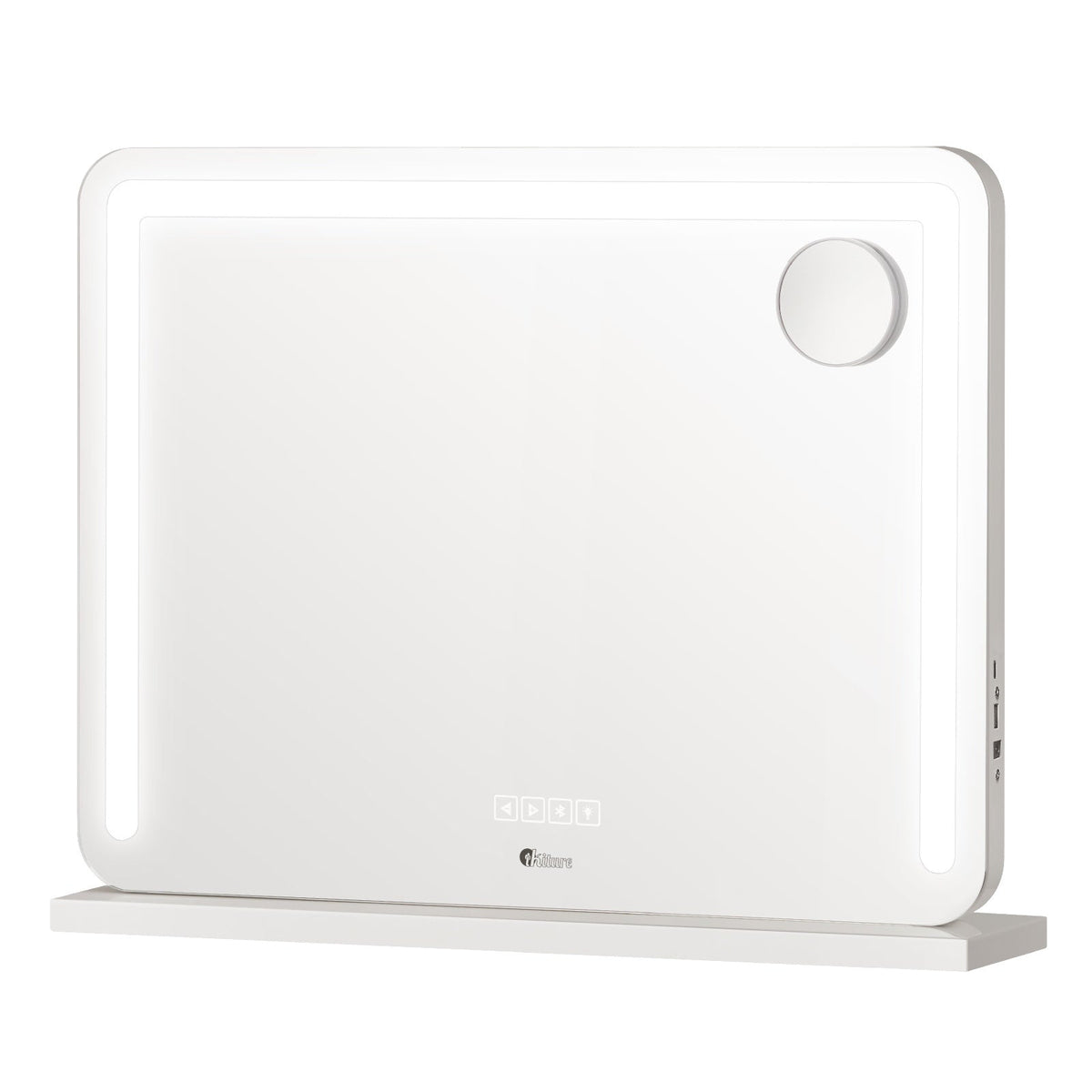 Oikiture Hollywood Mirrors Makeup Magnifying Mirror Bluetooth with LED Lights