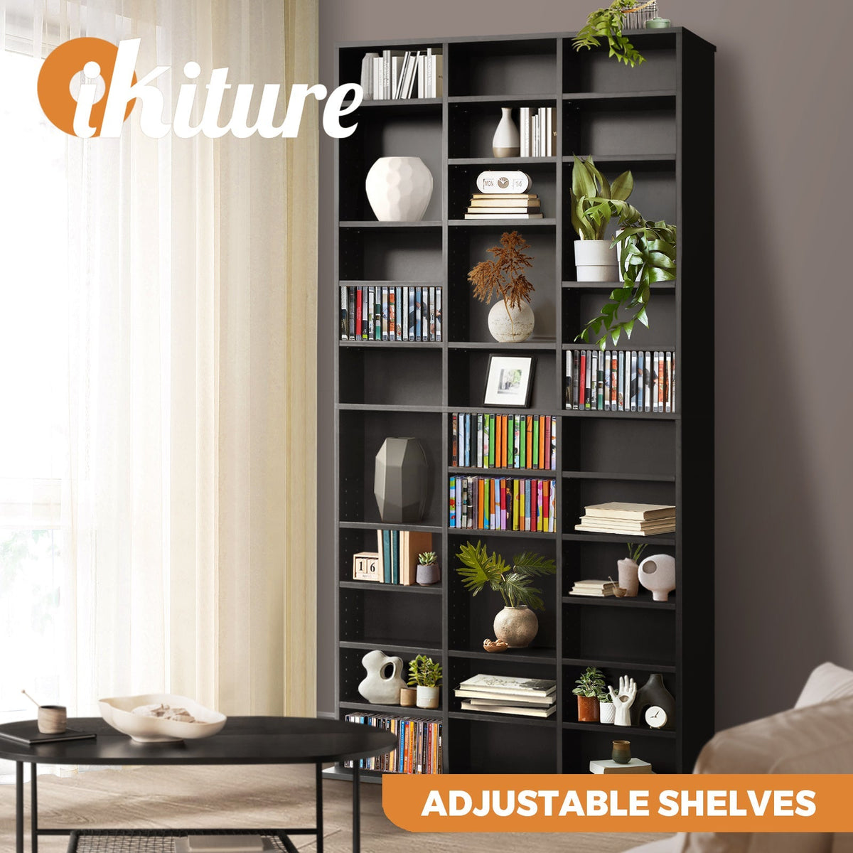Oikiture Bookshelf Display shelves Unit Bookcase Book Cube Storage Stand Rack
