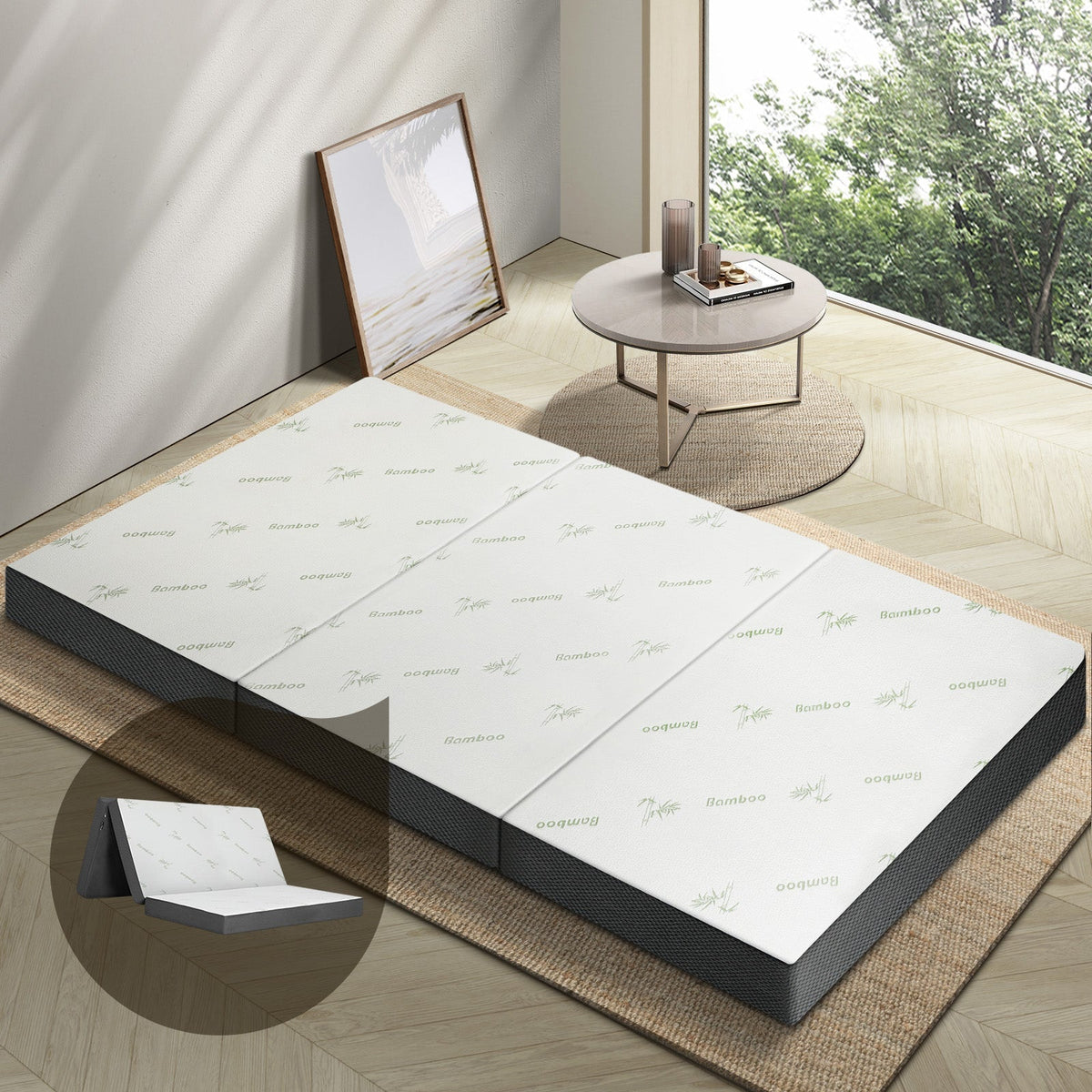 Bedra Folding Mattress Foldable Bed 3 4 Fold Sleeping Floor Mat Camping Cushion