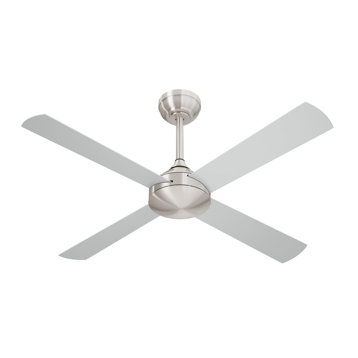 Vevare 52'' Ceiling Fan AC Motor with Remote Control Timer 4 Blades Fans Silver