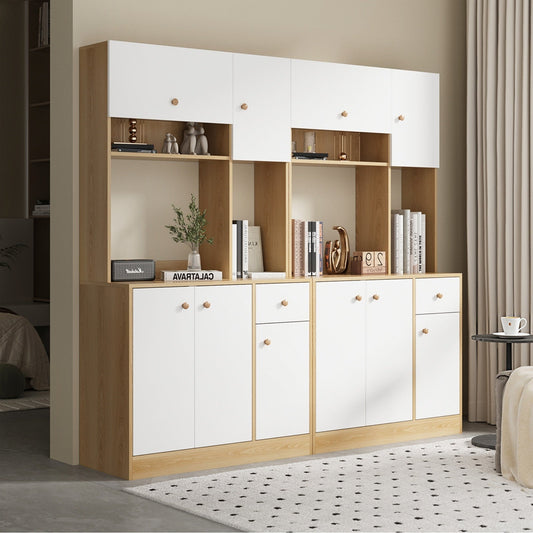 Oikiture Buffet Sideboard Storage Cabinet Kitchen Pantry Cupboard Hallway Table