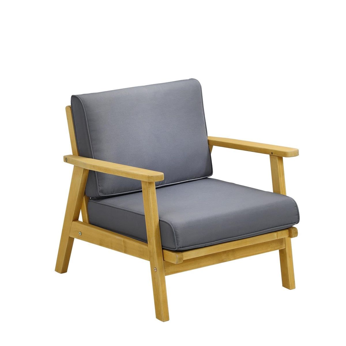 Livsip Outdoor Armchair Furniture Lounge Wooden Chair Patio Garden Sofa Set