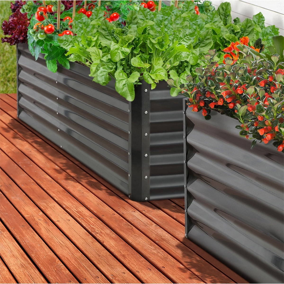 Livsip Garden Bed 9 Models x1 x2 Raised Planter Box Container Galvanised Steel