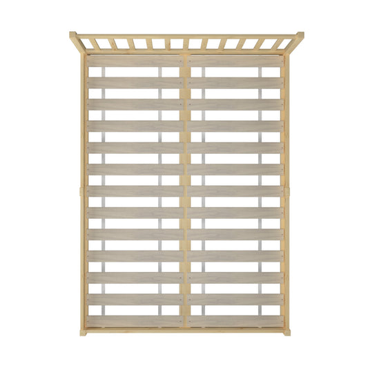 Oikiture Bed Frame Queen Double King Single Wooden Mattress Base Wood Headboard