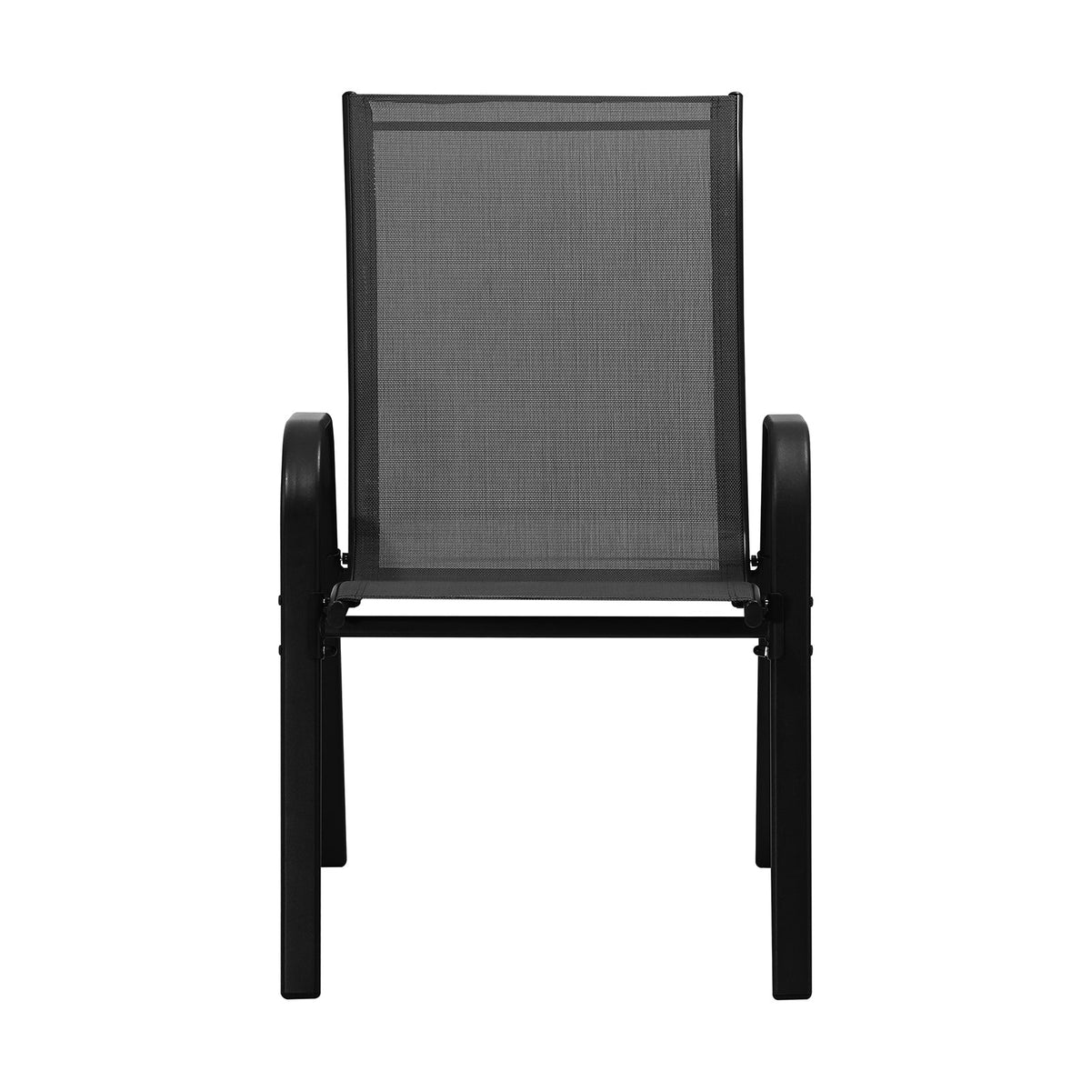 Livsip Outdoor Stackable Chairs Patio Furniture Lounge Chair Bistro Set 4 Piece
