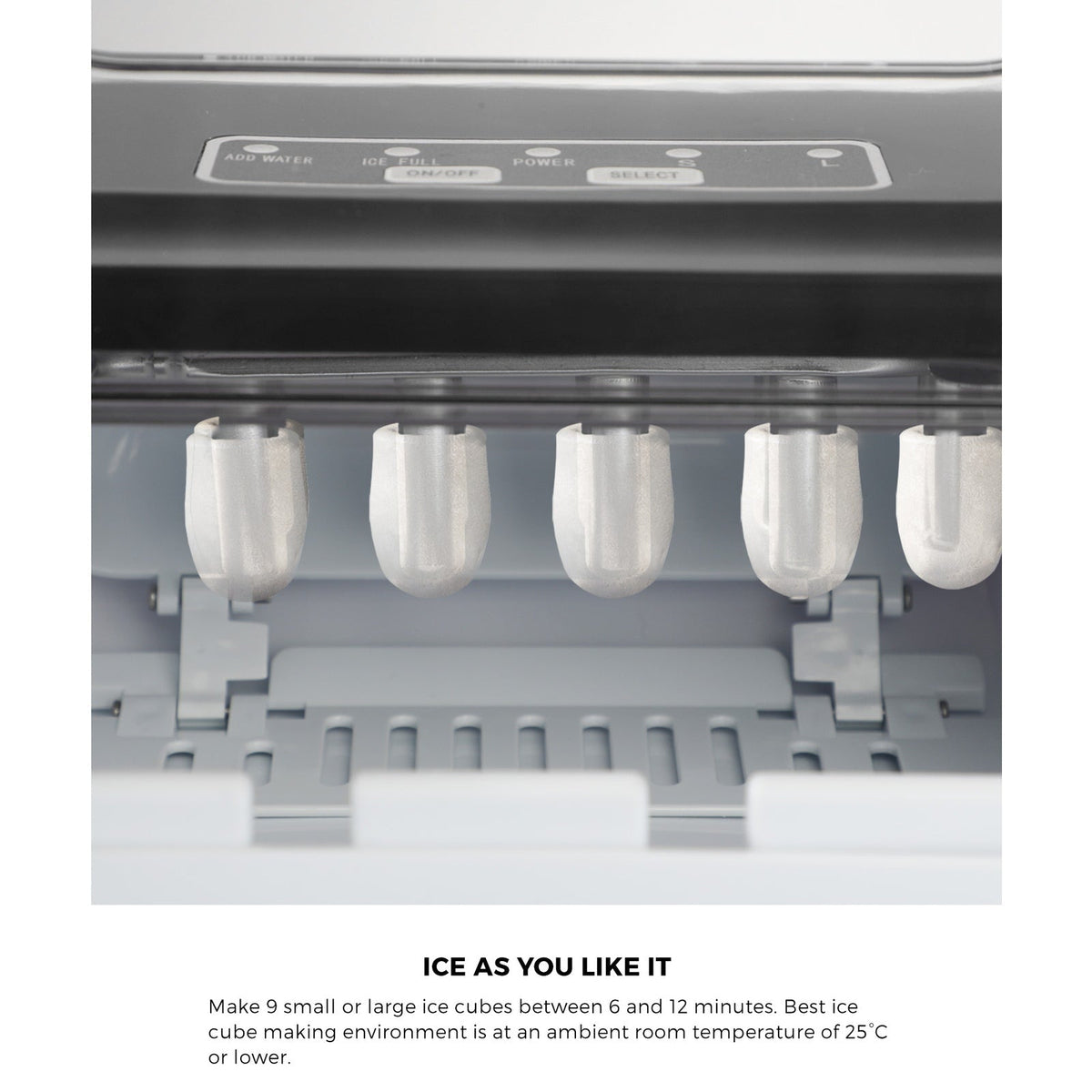 Vevare Portable Ice Maker Machine Ice Cube Tray 12kg Bar Countertop