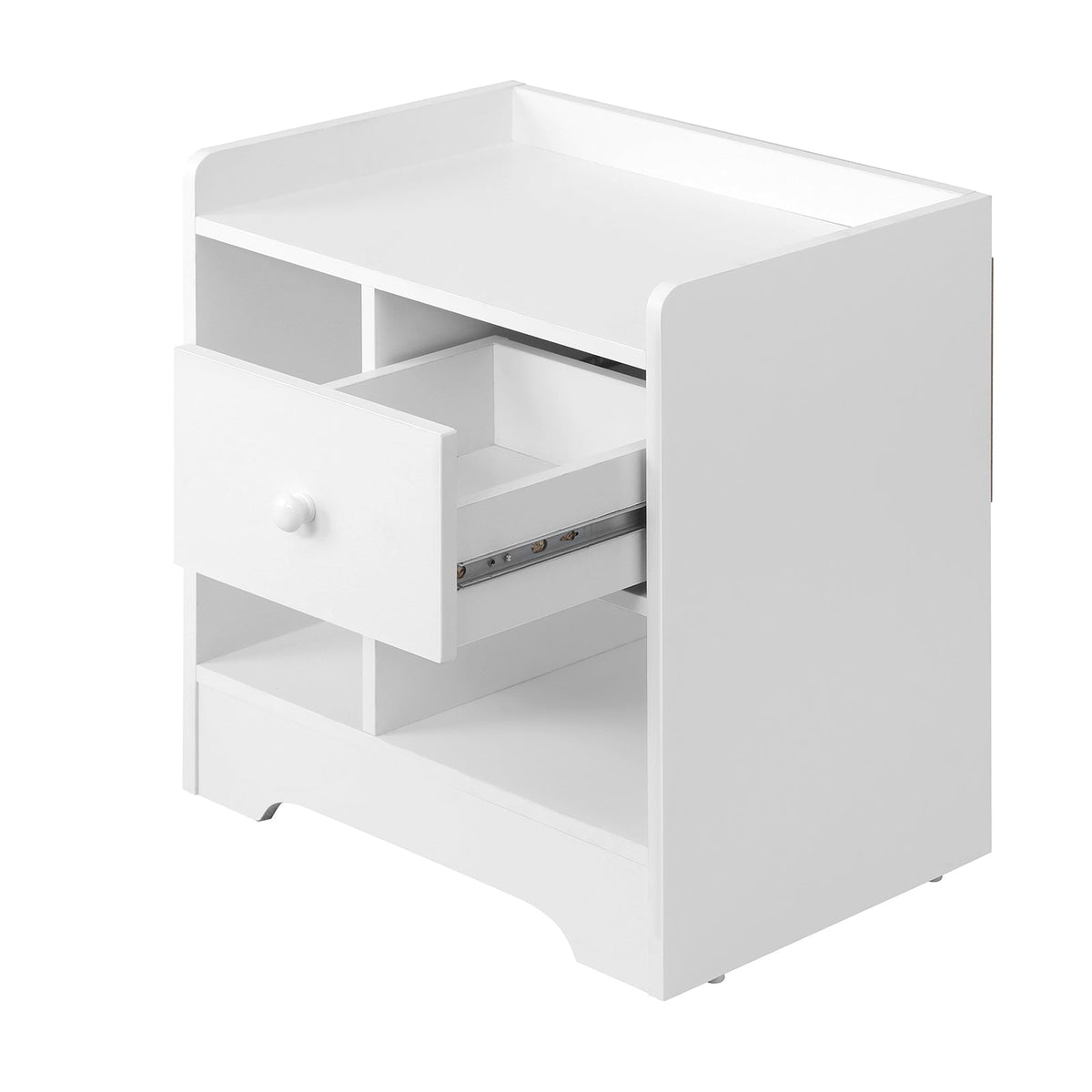 Oikiture Bedside Tables Side Table Nightstand Storage Drawer Shelf Bedroom Unit