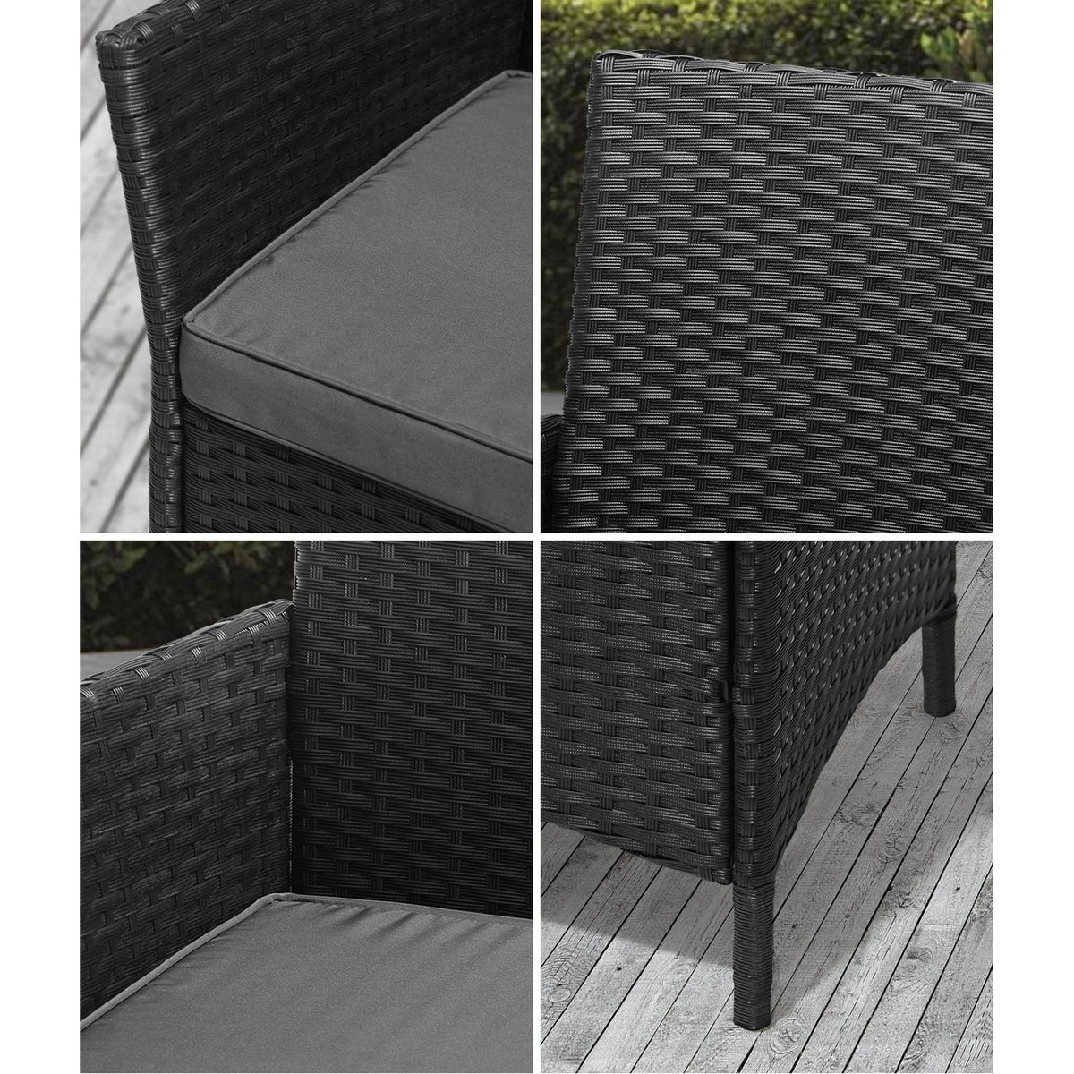 Livsip Outdoor Dining Chairs Rattan Outdoor Patio Chairs Furniture Set of 2