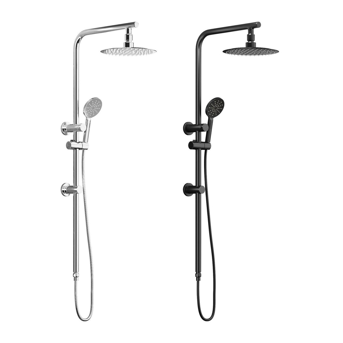 Welba 10" Shower Head Set Square Round Handheld With Shower Mixer Tap Combo WELS