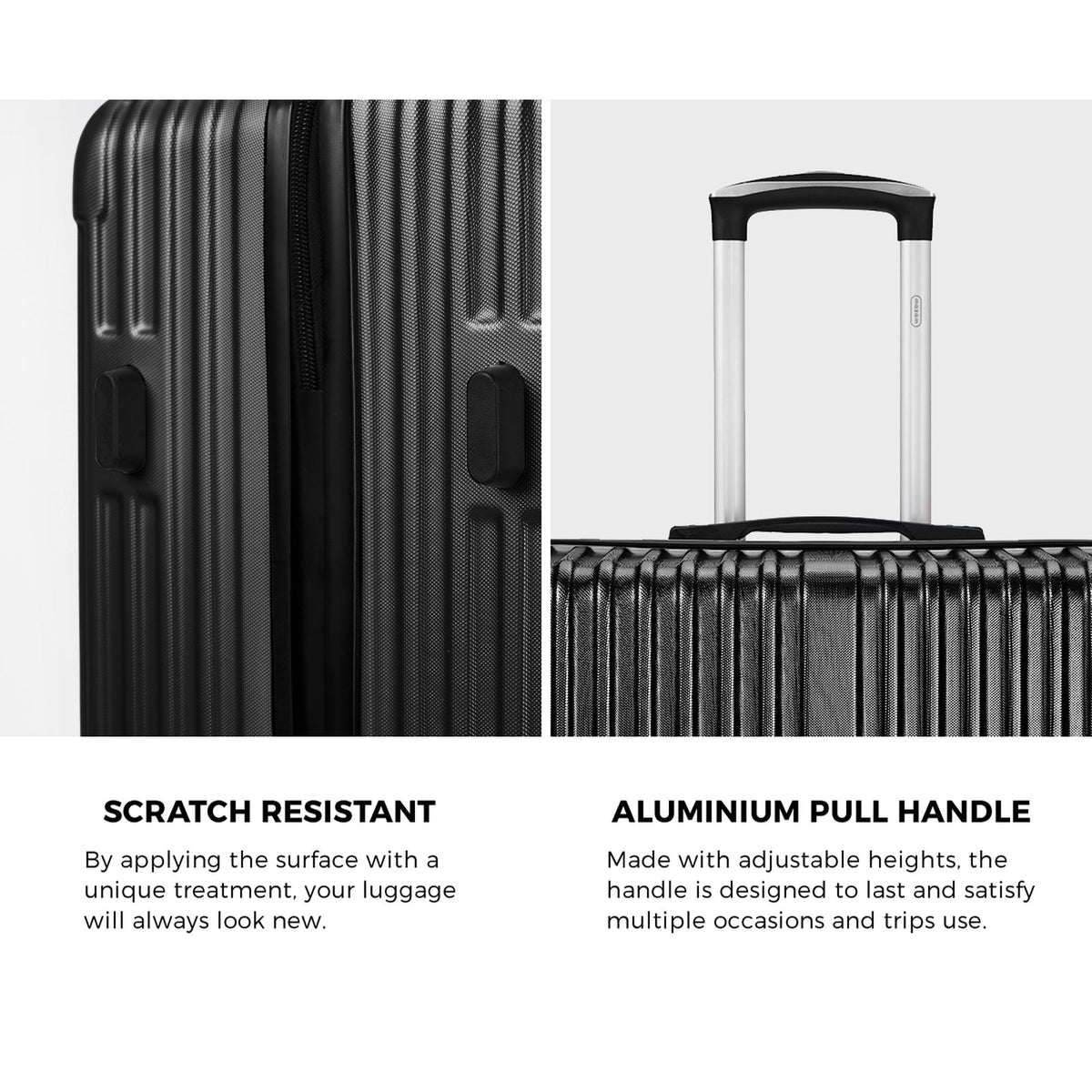 Mazam 2PCS Luggage Suitcase Trolley Set Travel Carry On TSA Lock Hard Case