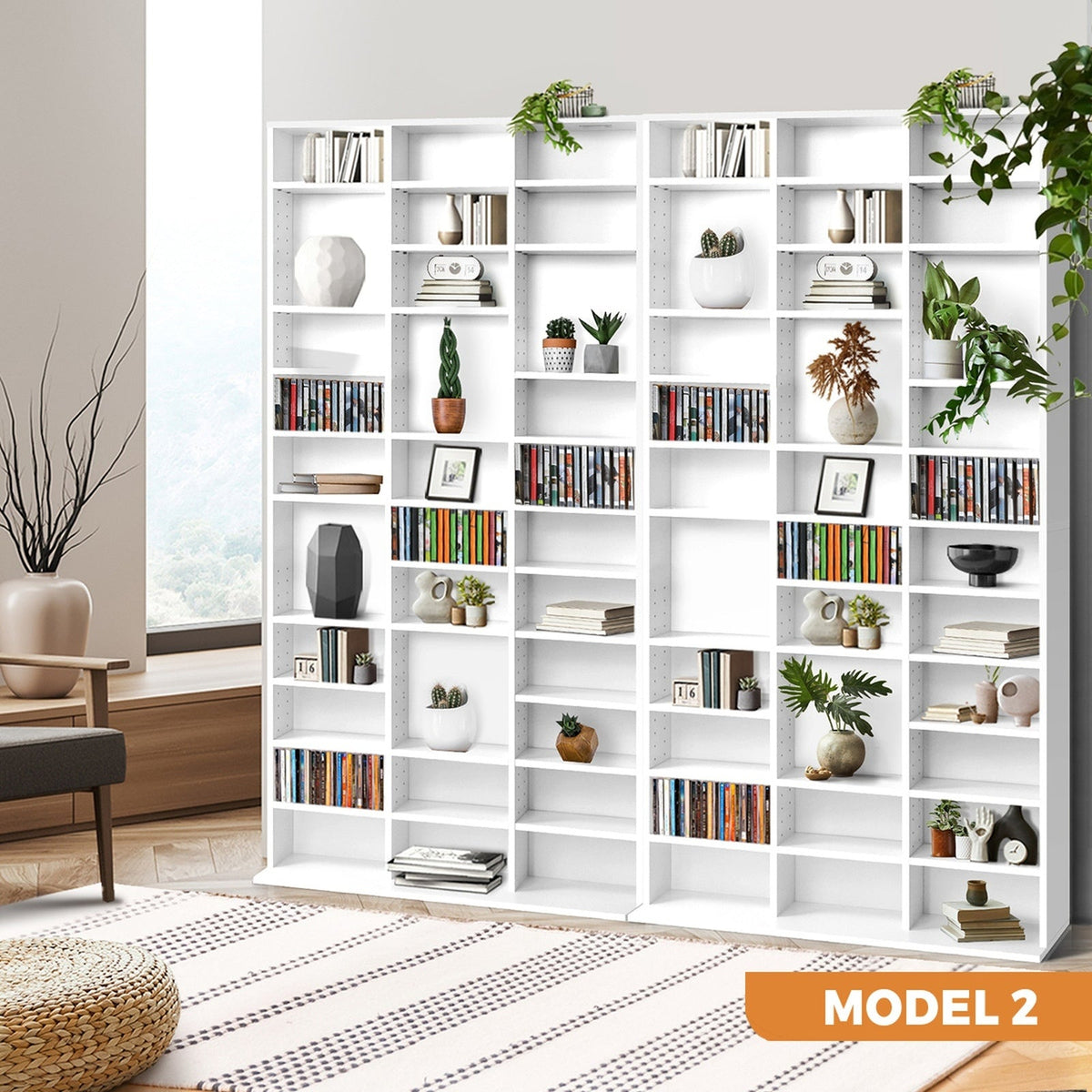 Oikiture Bookshelf Display shelves Unit Bookcase Book Cube Storage Stand Rack