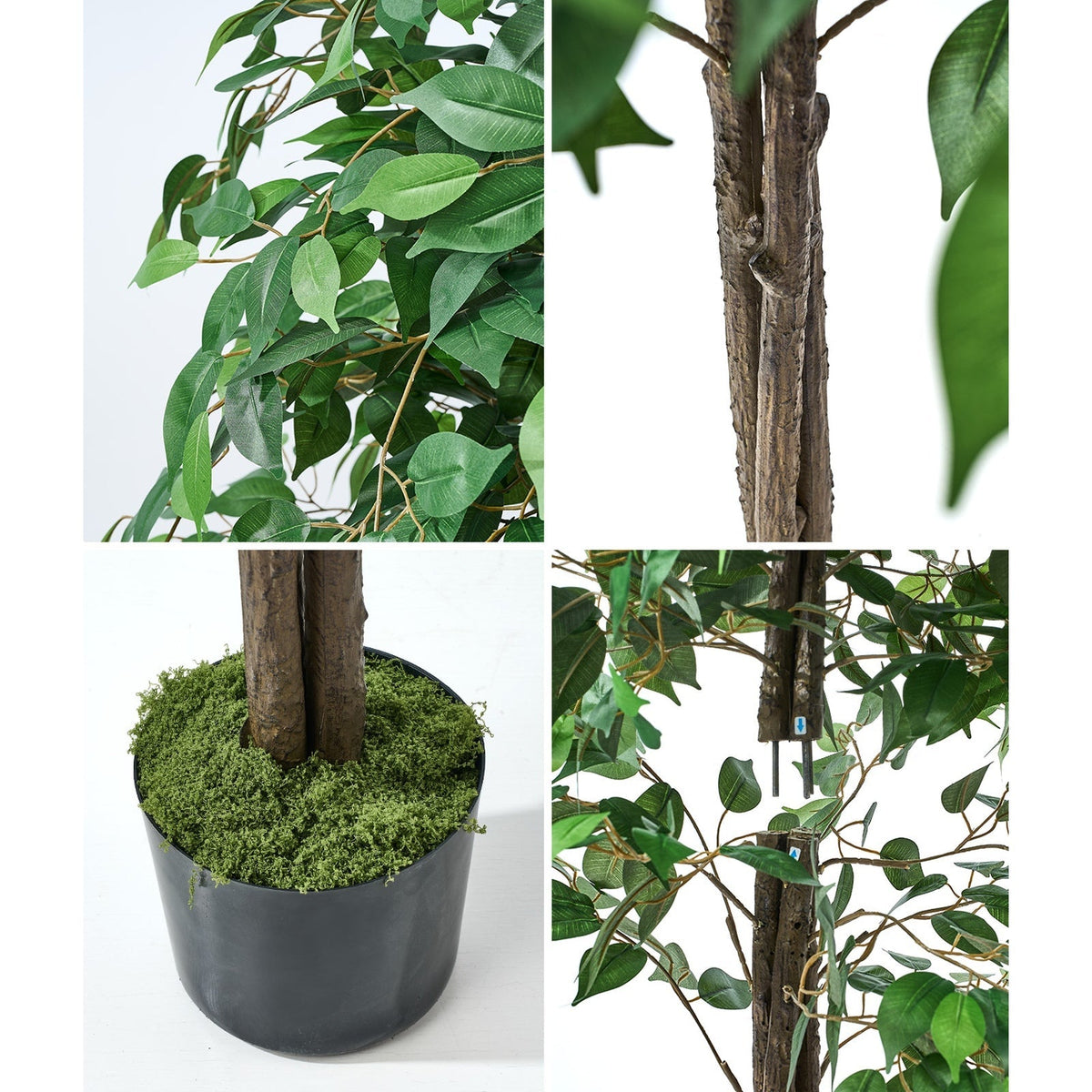 Livsip 150-210cm Artificial Potted Plants Lifelike Fake Tree Home Garden Decor