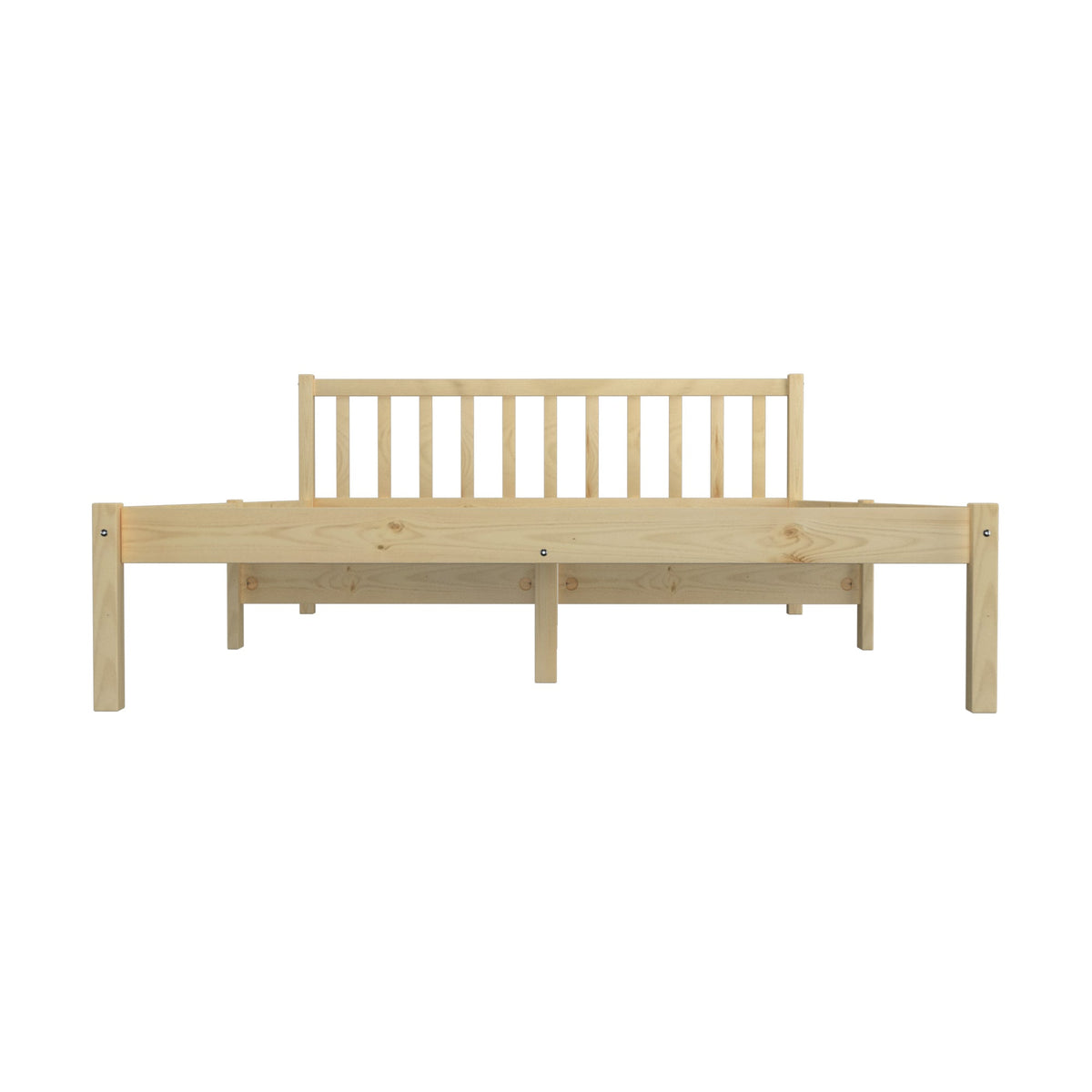 Oikiture Bed Frame Queen Double King Single Wooden Mattress Base Wood Headboard