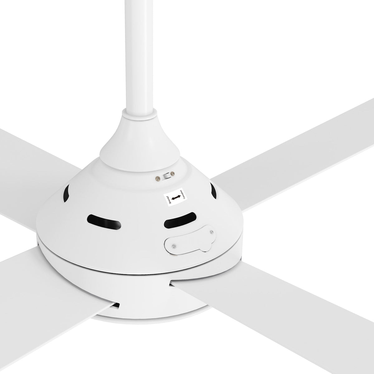 Vevare 52'' Ceiling Fan AC Motor with Remote Control Timer 4 Blades Fans White