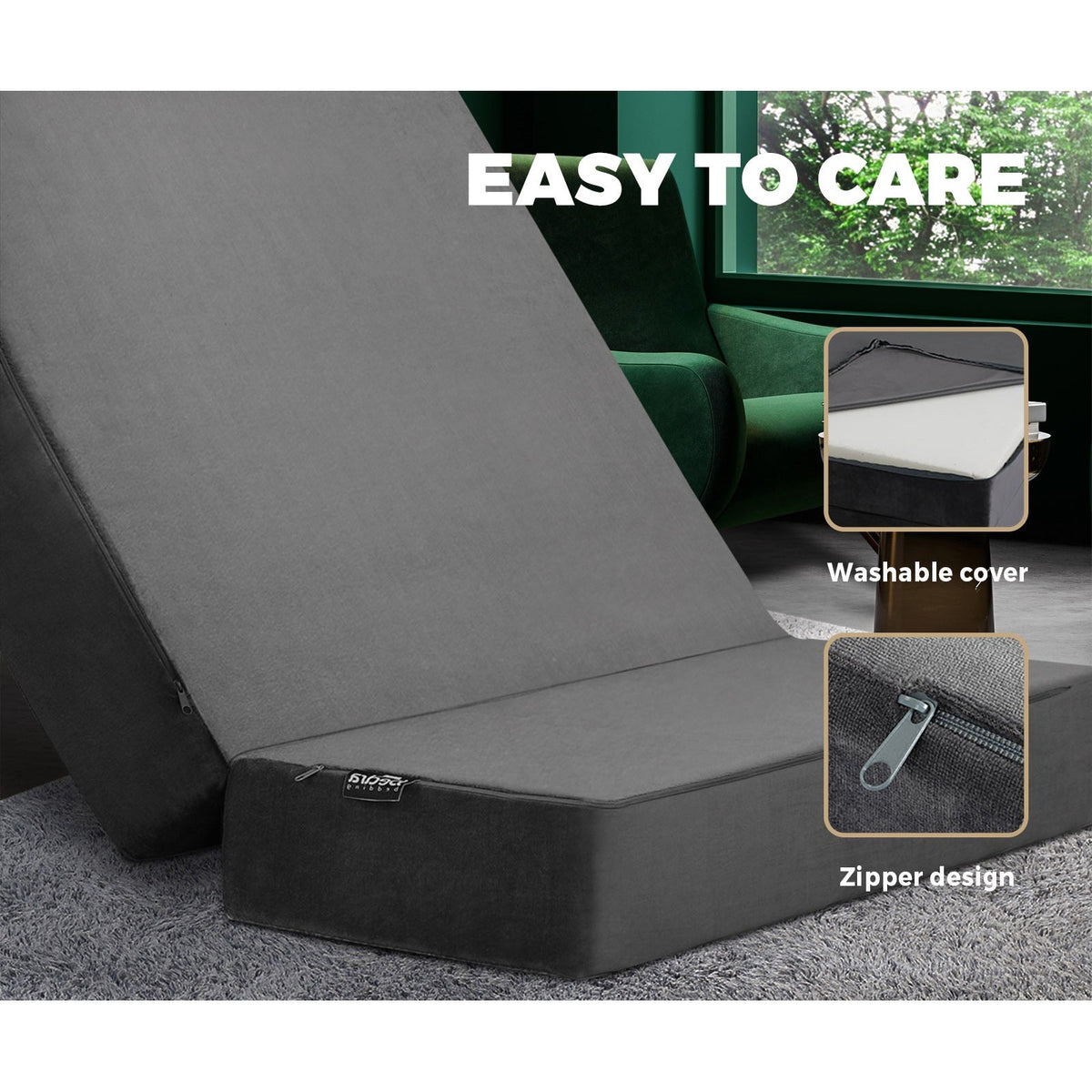 Bedra Folding Mattress Foldable Bed 3 4 Fold Sleeping Floor Mat Camping Cushion