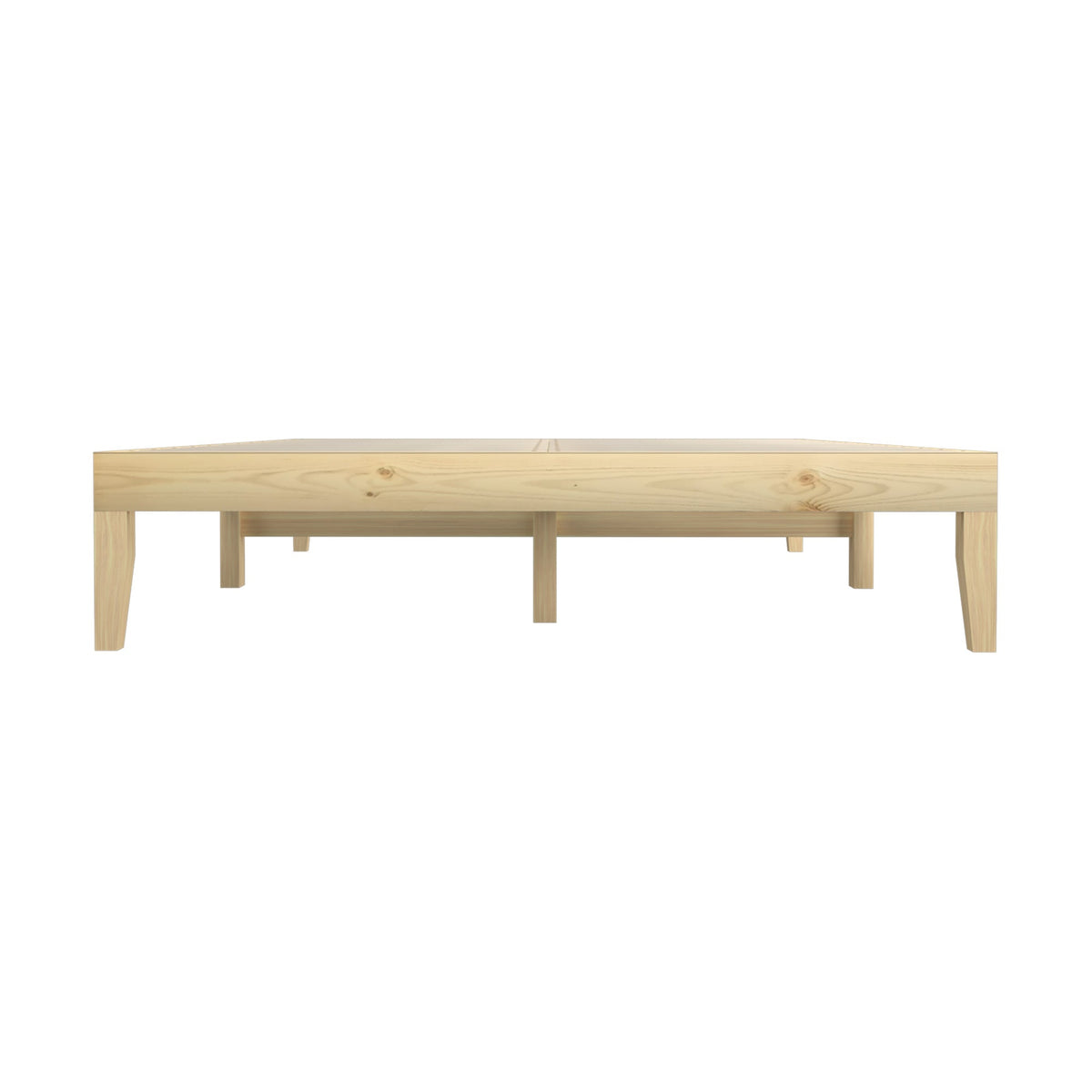 Oikiture Bed Frame Double Single King Single Size Wooden Timber Mattress Base
