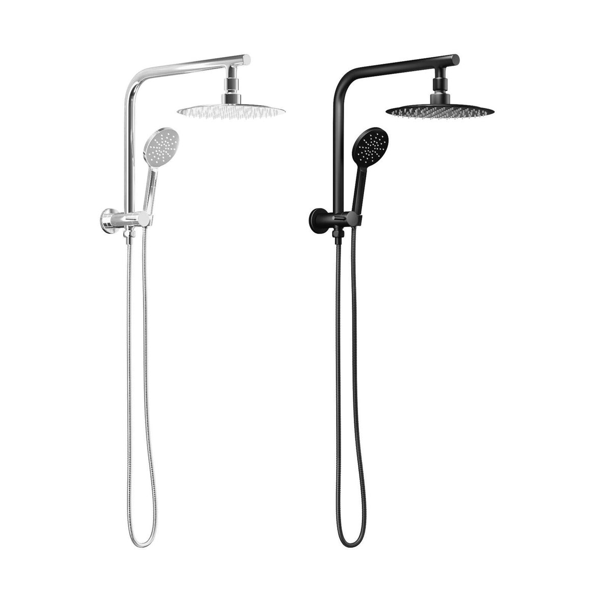 Welba 10" Shower Head Set Square Round Handheld With Shower Mixer Tap Combo WELS