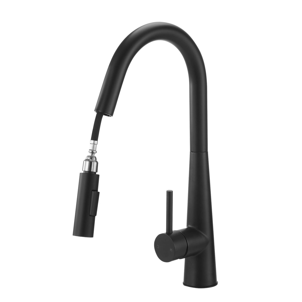 Welba Kitchen Mixer Tap Pull Out Faucet 2-Mode Sink Basin Swivel Black