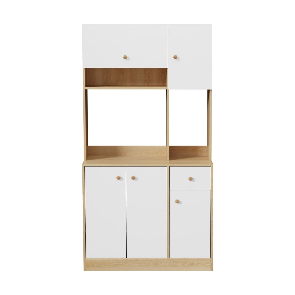 Oikiture Buffet Sideboard Storage Cabinet Kitchen Pantry Cupboard Hallway Table