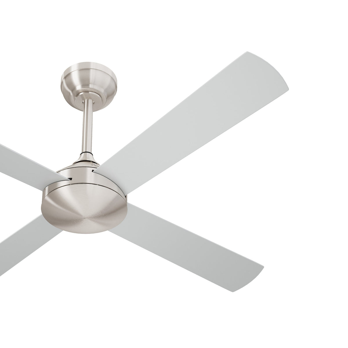 Vevare 52'' Ceiling Fan AC Motor with Remote Control Timer 4 Blades Fans Silver