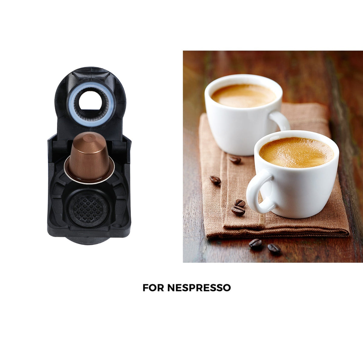 Vevare Capsule Coffee Machine 19 Bar 3 in 1 Nespresso/Dolce-Gusto Maker