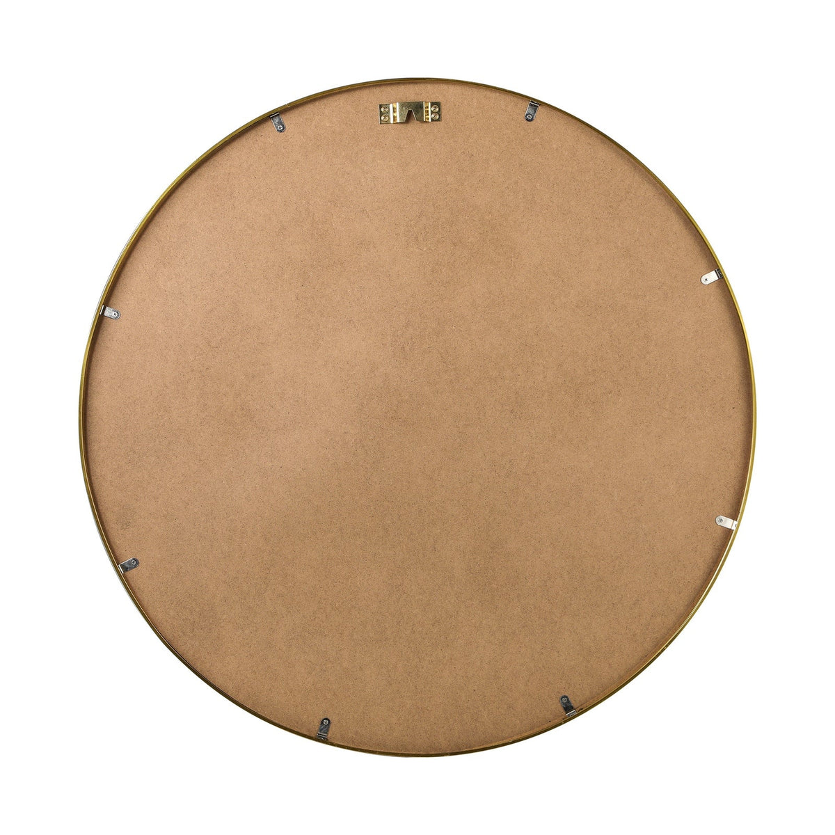 Oikiture Wall Mirrors Round Makeup Mirror Vanity Home Decor 50cm Wooden