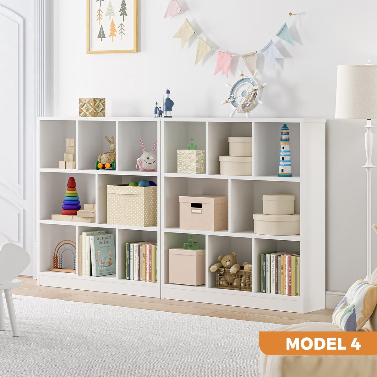 Oikiture Bookshelf Display shelves Unit Bookcase Book Cube Storage Stand Rack