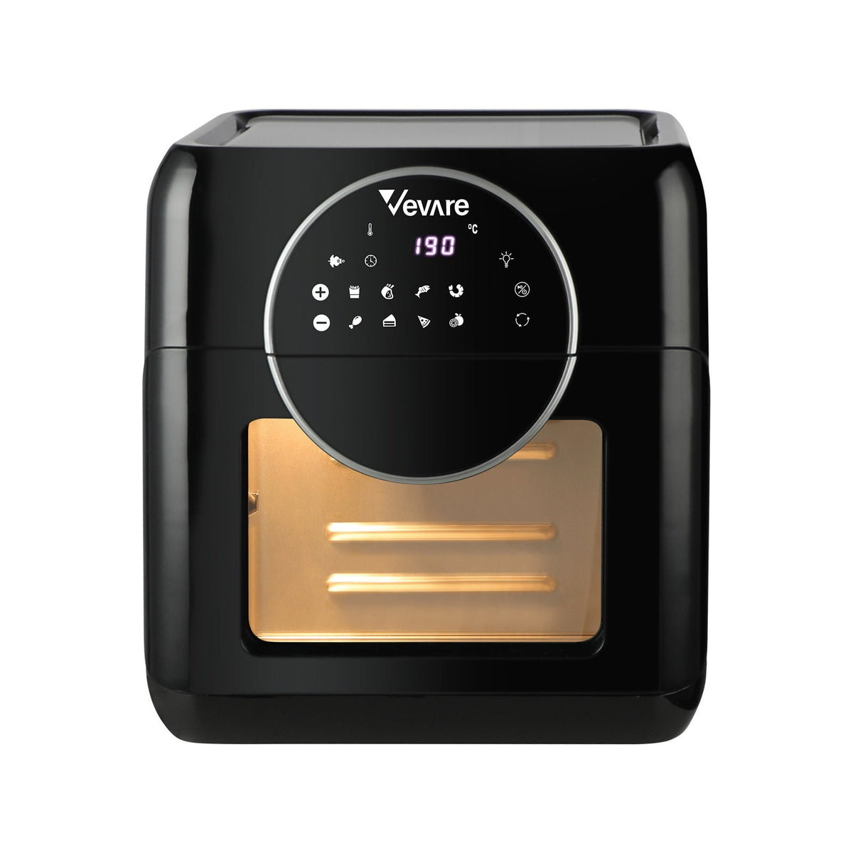 Vevare Air Fryer 10L LCD Fryers Low Fat Oven Airfryer Kitchen Cooker 1500W