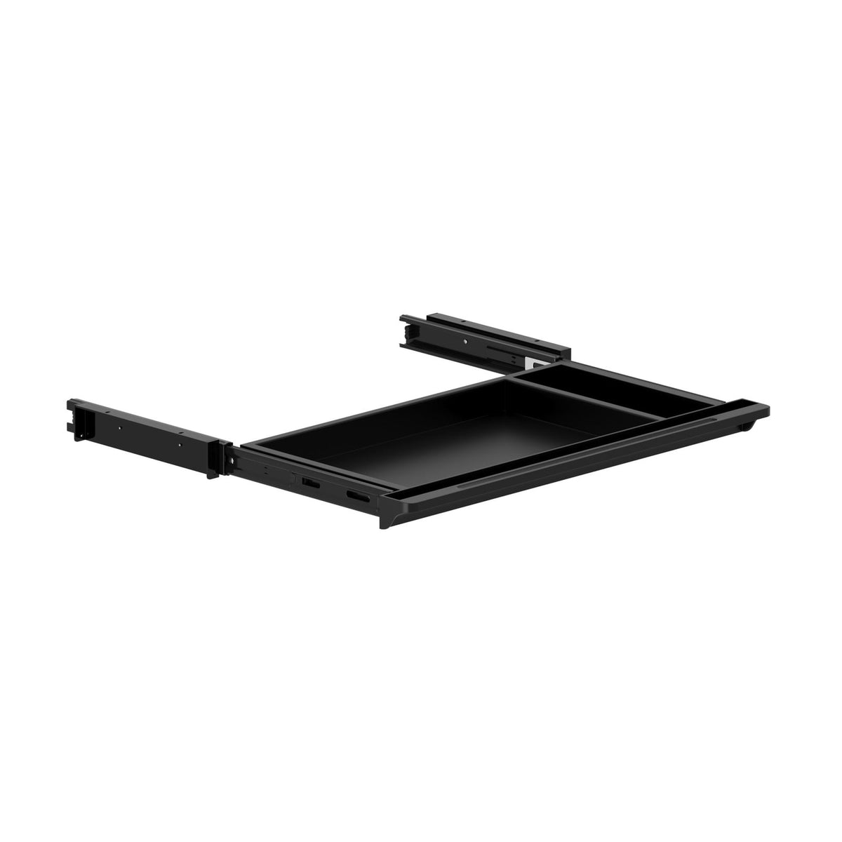Oikiture Under Desk Drawer Pull-Out Drawer Sliding Tray Storage Organizer Black