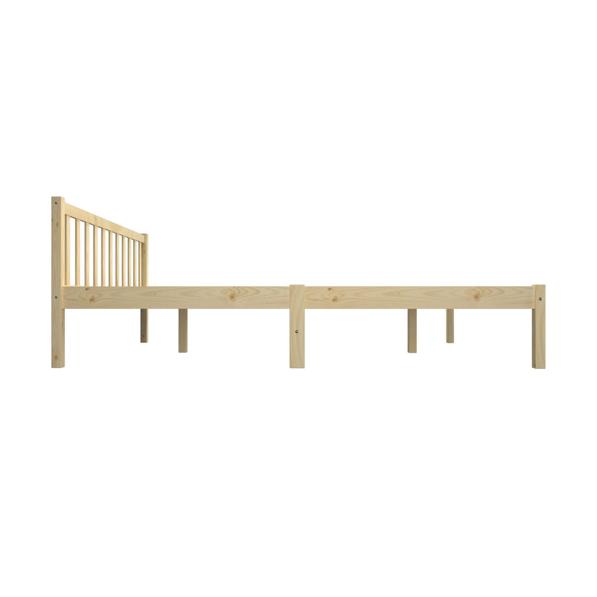 Oikiture Bed Frame Queen Double King Single Wooden Mattress Base Wood Headboard