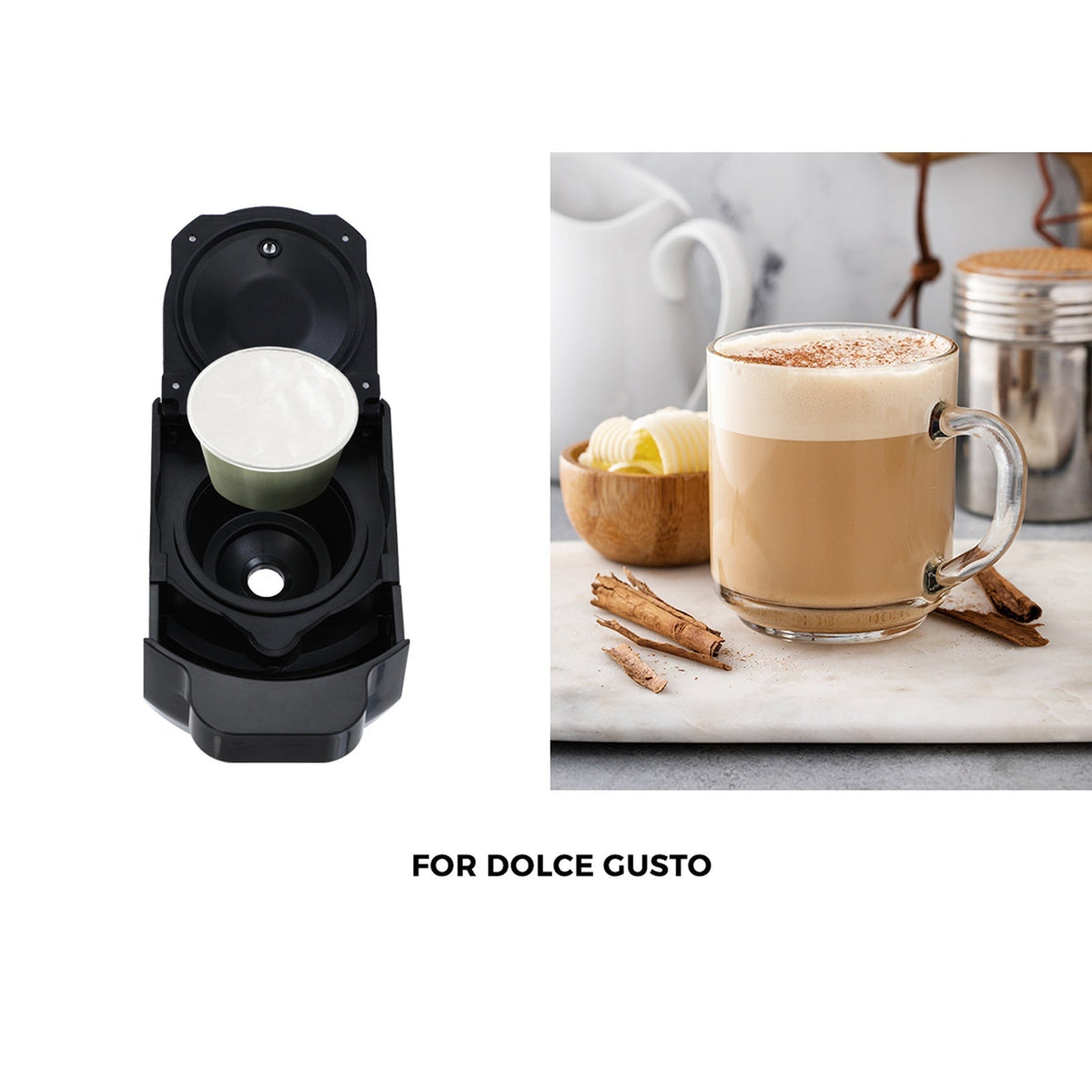 Vevare Capsule Coffee Machine 19 Bar 3 in 1 Nespresso/Dolce-Gusto Maker