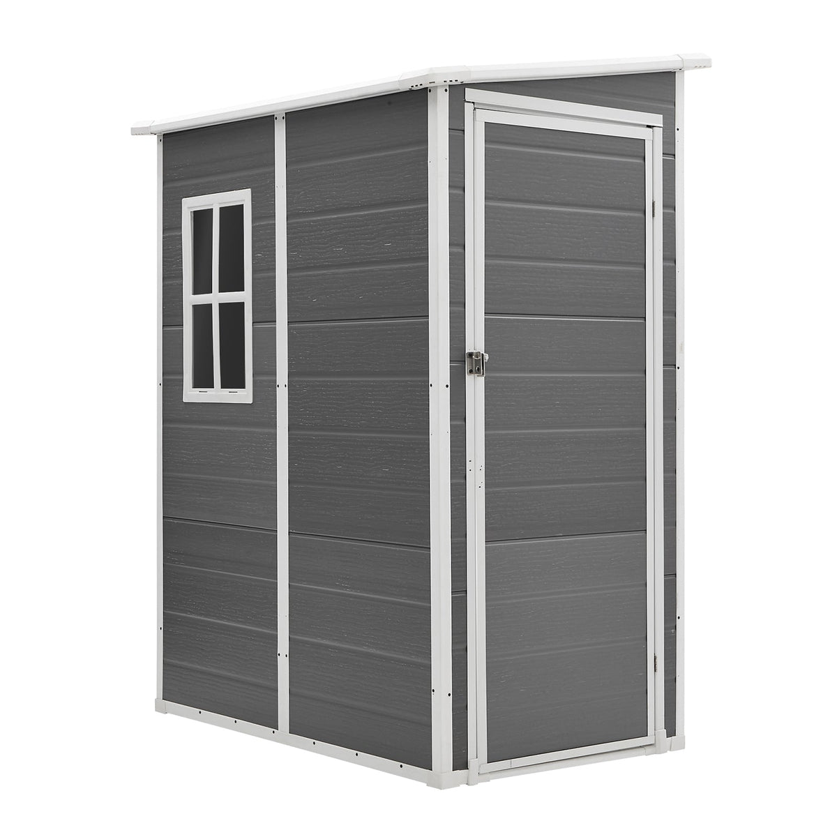 Livsip Garden Shed Outdoor Storage 1.52x1M Workshop Tool House Shelter Grey