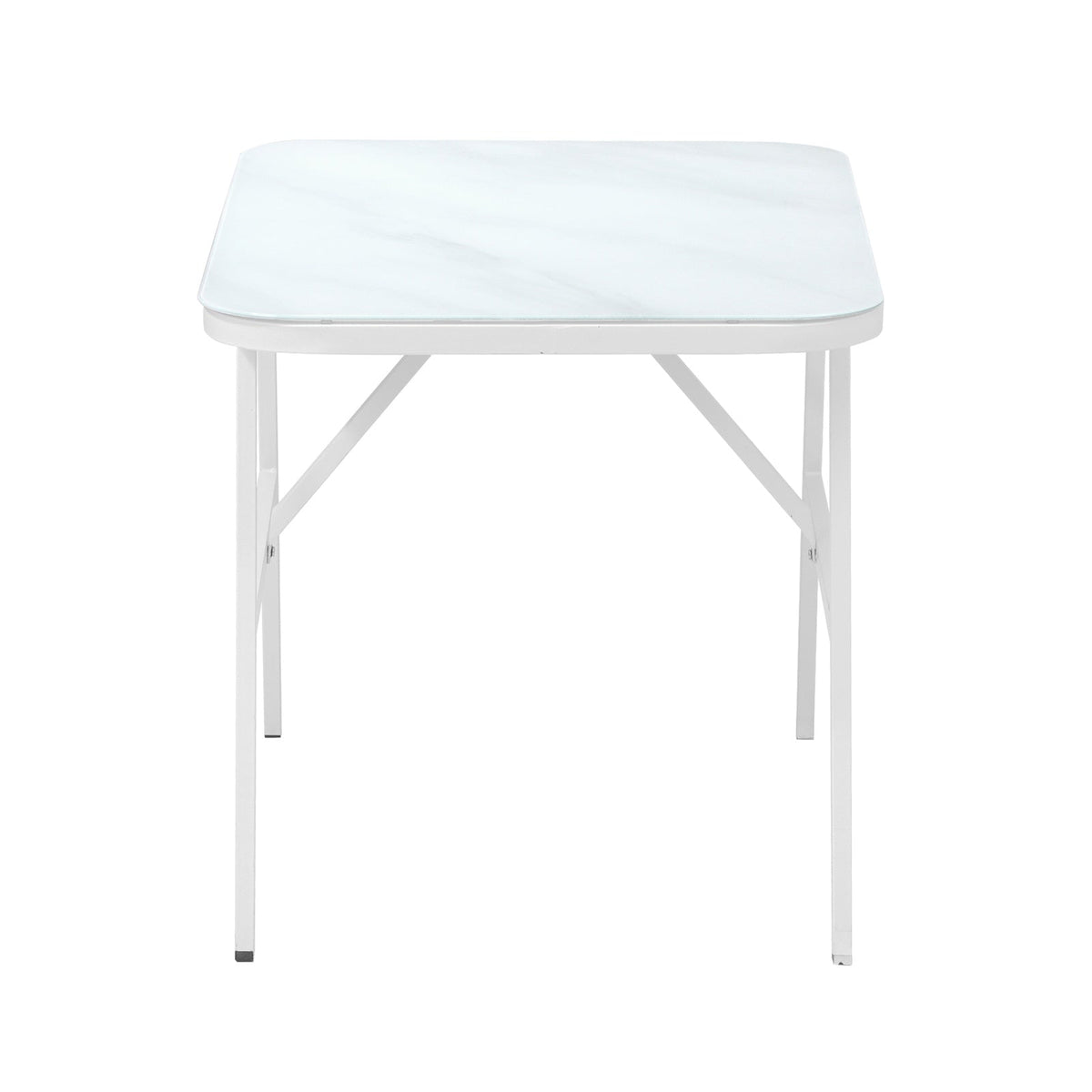 Livsip Outdoor Dining Table Furniture Patio Garden Indoor White Marble-style