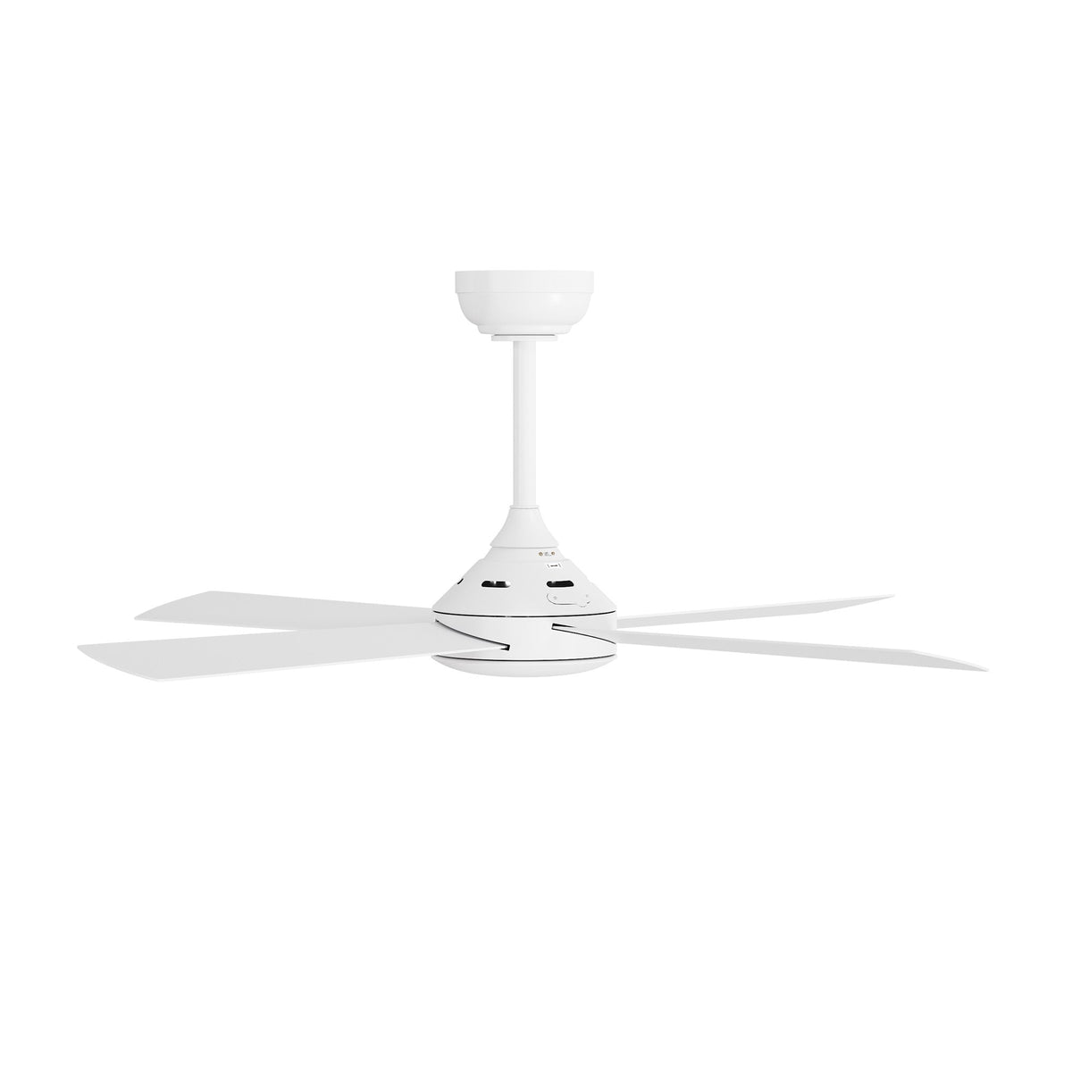 Vevare 52'' Ceiling Fan AC Motor with Remote Control Timer 4 Blades Fans White
