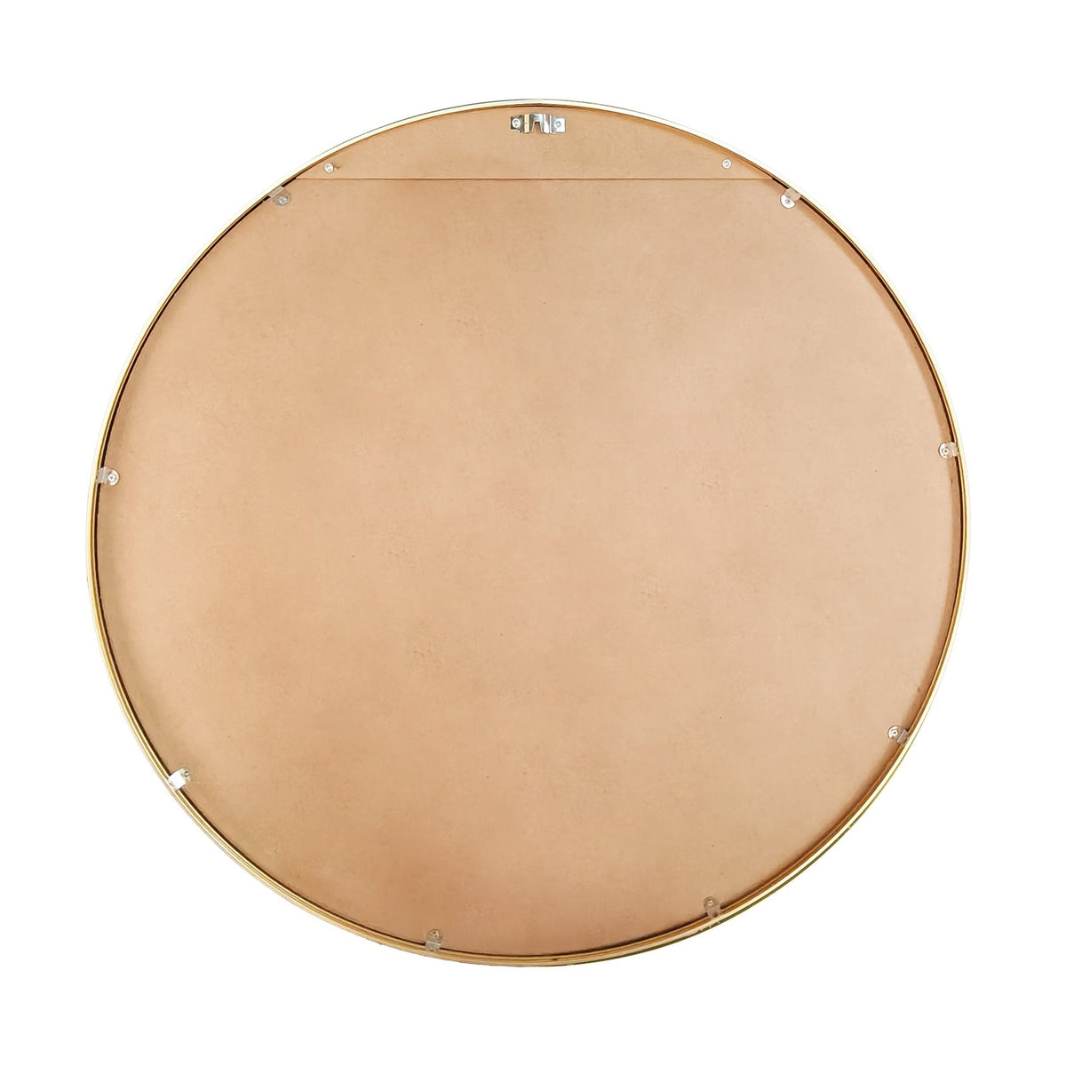 Oikiture Wall Mirrors Round Makeup Mirror Vanity Home Decorative Gold 80cm