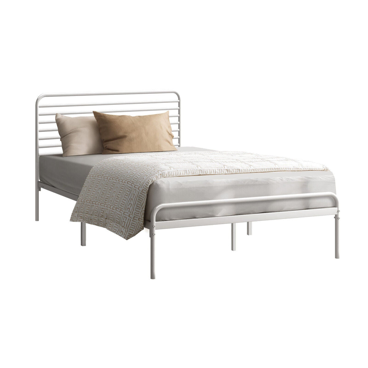 Oikiture Metal Bed Frame Queen Double King Single Bed Base Beds Platform