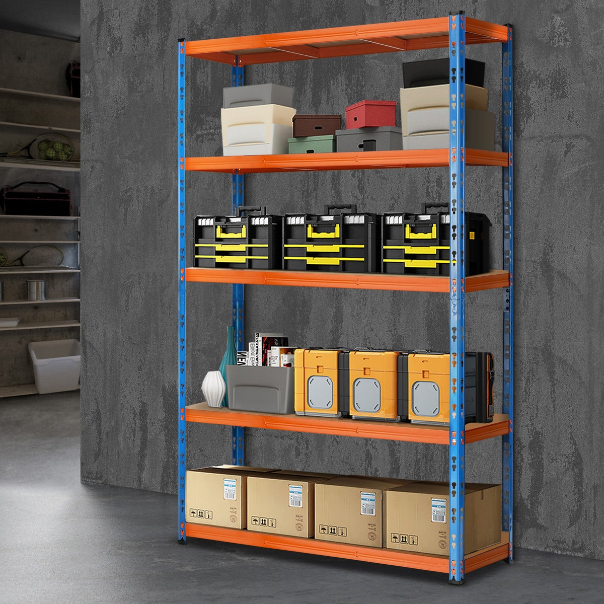 Sharptoo Garage Shelving Warehouse Shelves Storage Rack Pallet Racking 1.8*1.2m