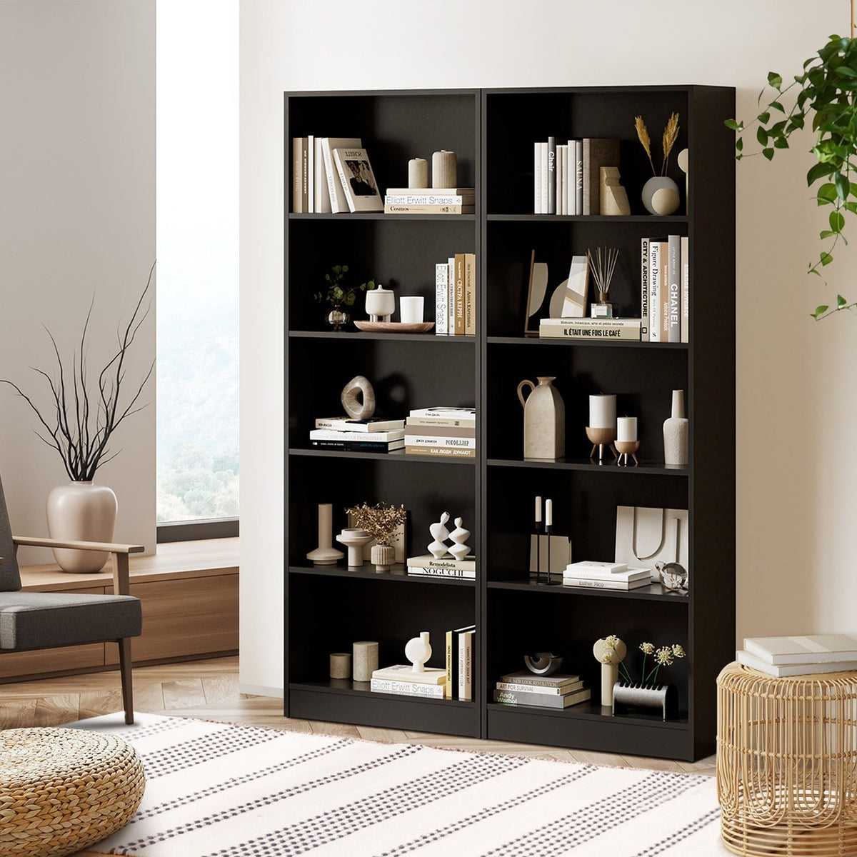 Oikiture Bookshelf Display shelves Unit Bookcase Book Cube Storage Stand Rack