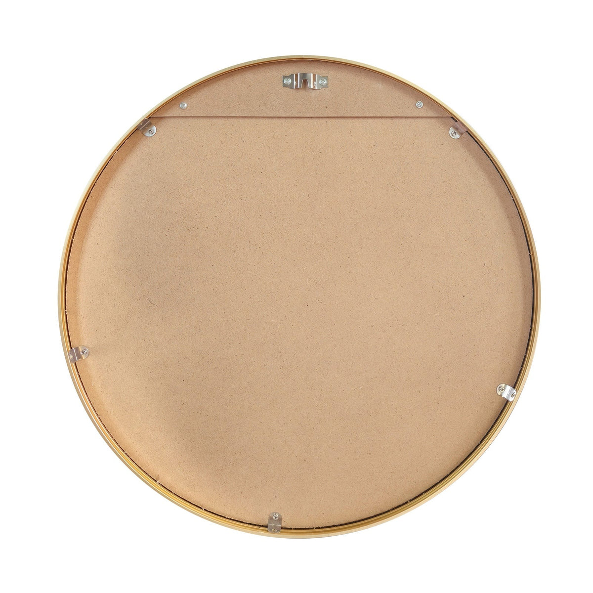 Oikiture Wall Mirrors Round Makeup Mirror Vanity Home Decor 50cm Gold Bedroom