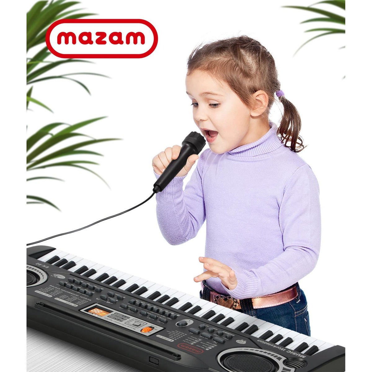 Mazam 61 Keys Electronic Piano Keyboard Electric Keyboards Musical Kids Toy Gift