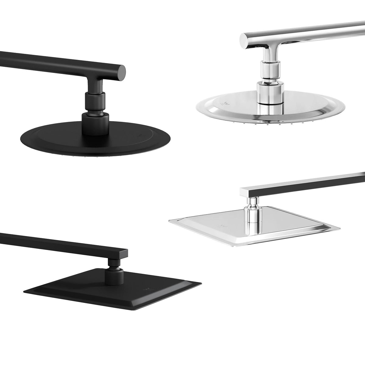 Welba 10" Shower Head Set Square Round Handheld With Shower Mixer Tap Combo WELS