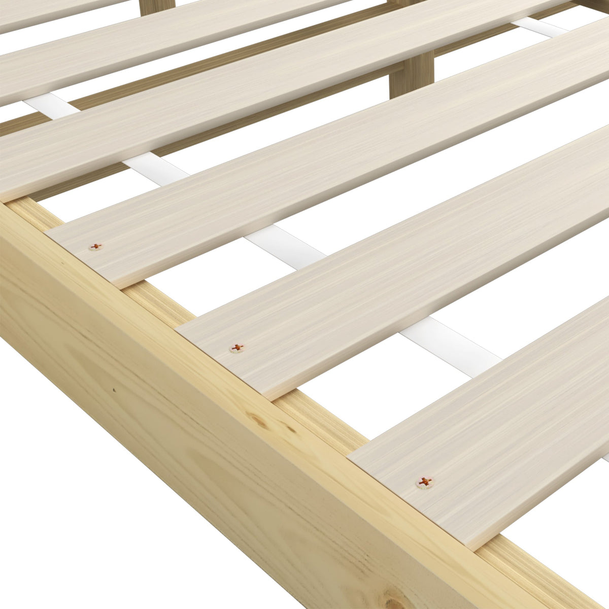 Oikiture Bed Frame Double Single King Single Size Wooden Timber Mattress Base