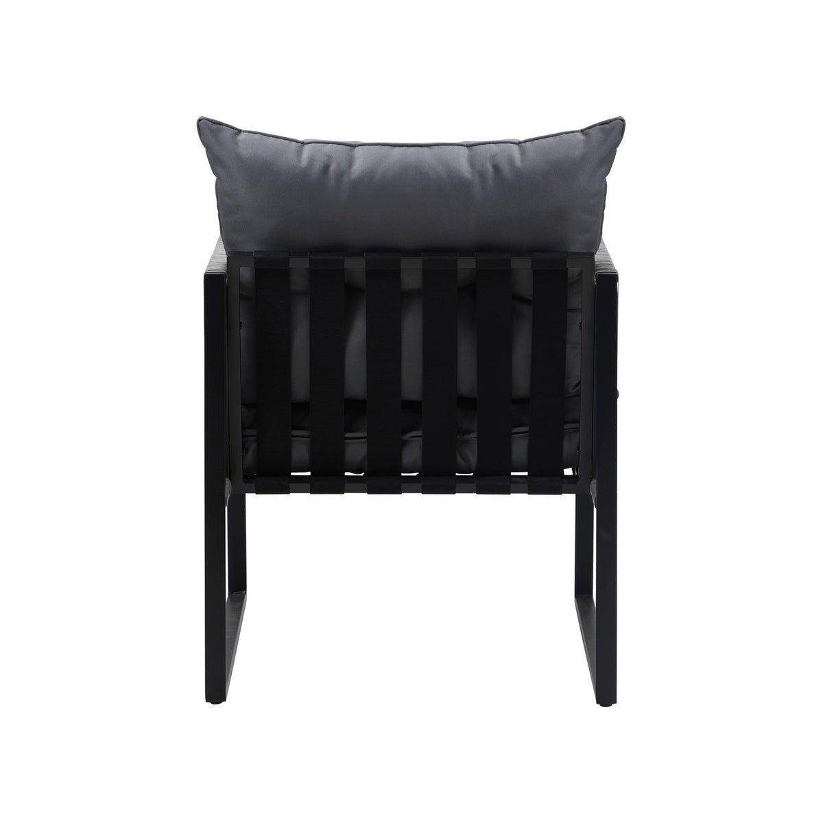 Livsip 2PCS Outdoor Furniture Patio Chairs Garden Lounge Sofa Set PE Wicker Grey