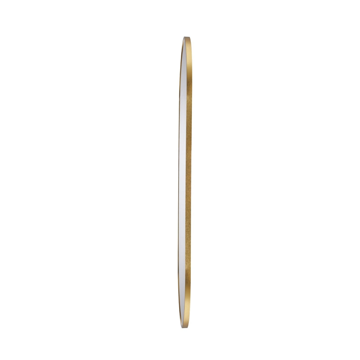 Oikiture Wall Mirrors Oval Makeup Mirror Bedroom Home Decor Gold 84x50cm