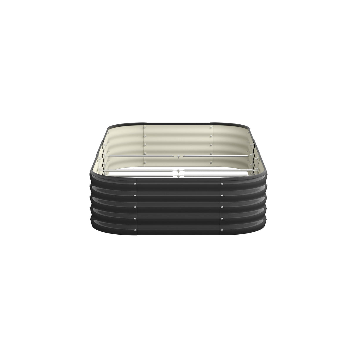 Livsip 9-IN-1 Raised Garden Bed Modular Kit Planter Oval Galvanised Steel 40CM H