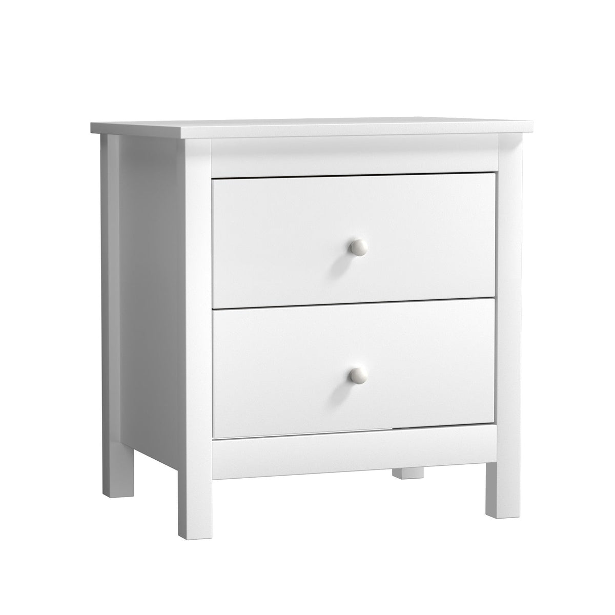 Oikiture Bedside Table Nightstand Side End Tables Hamptons Storage Cabinet