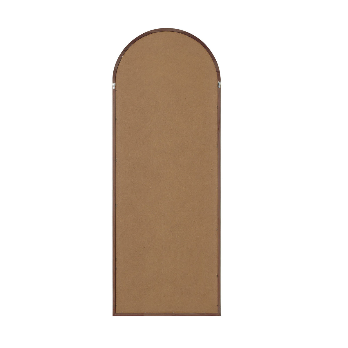 Oikiture Wooden Full Length Mirror 180x70cm Arched Dressing Floor Mirrors Brown