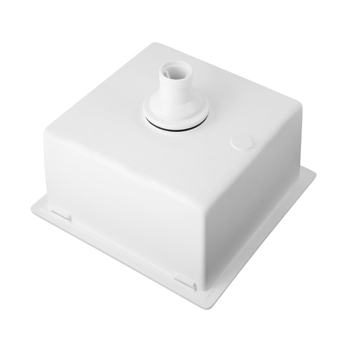 Welba Kitchen Sink 38x38cm Granite Stone Sink Basin Single Bowl White