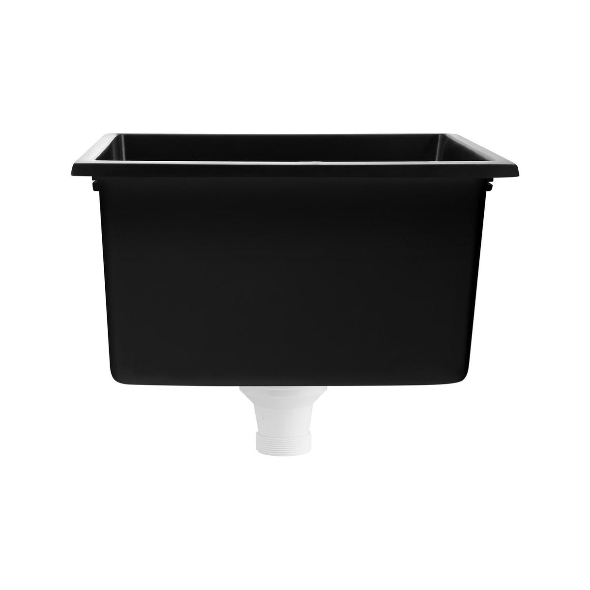 Welba Kitchen Sink 38x38cm Granite Stone Sink Laundry Basin Single Bowl Black