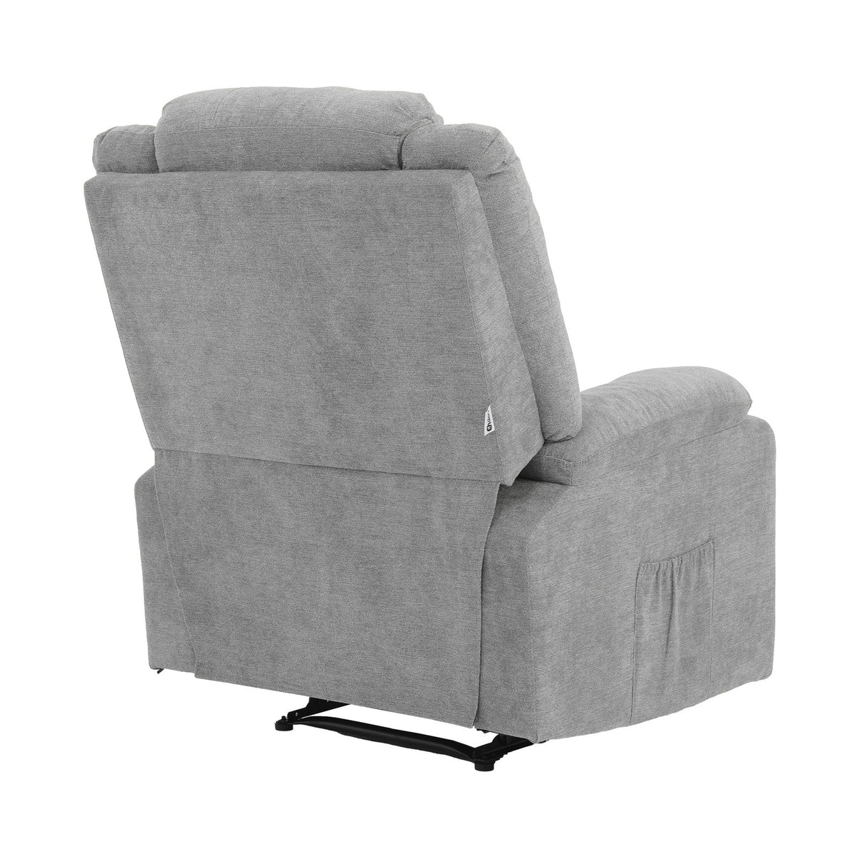 Oikiture Recliner Chair ArmChair Padded Lounge With Side Pocket Polyester/PU